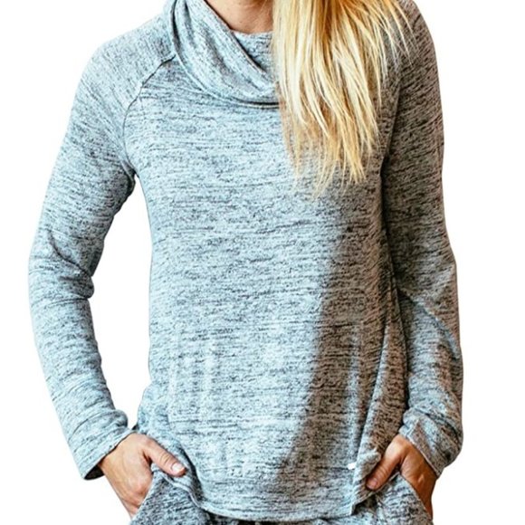 Carefree Threads Womens Loungewear Top with Pocket - Picture 2 of 2